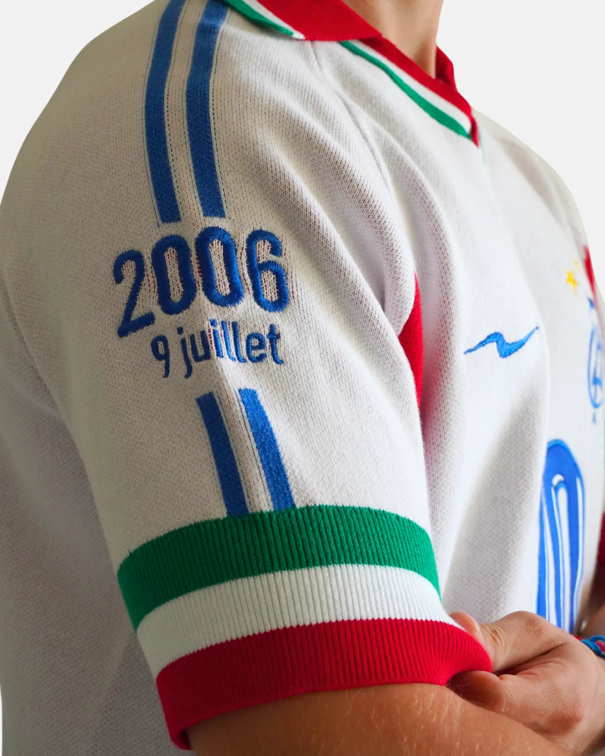 KNIT JERSEY ITALIE 100% COTON - WORLD CUP HERITAGE