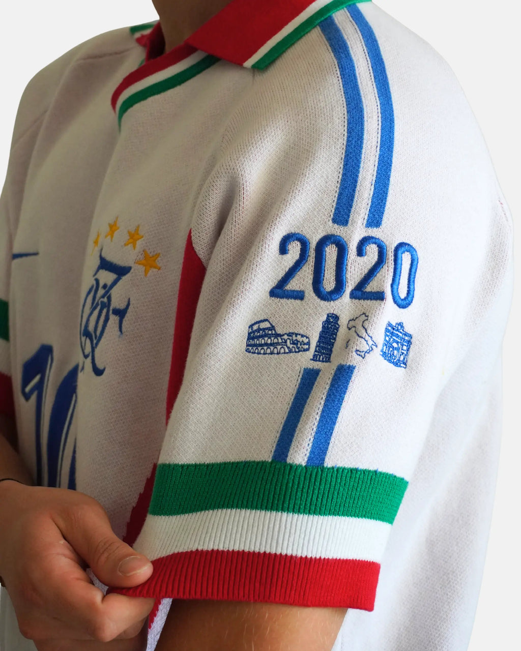 KNIT JERSEY ITALIE 100% COTON - WORLD CUP HERITAGE