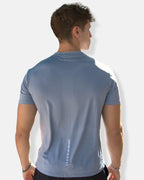 T-shirt technique bleu ciel léger, coupe ajustée pour homme