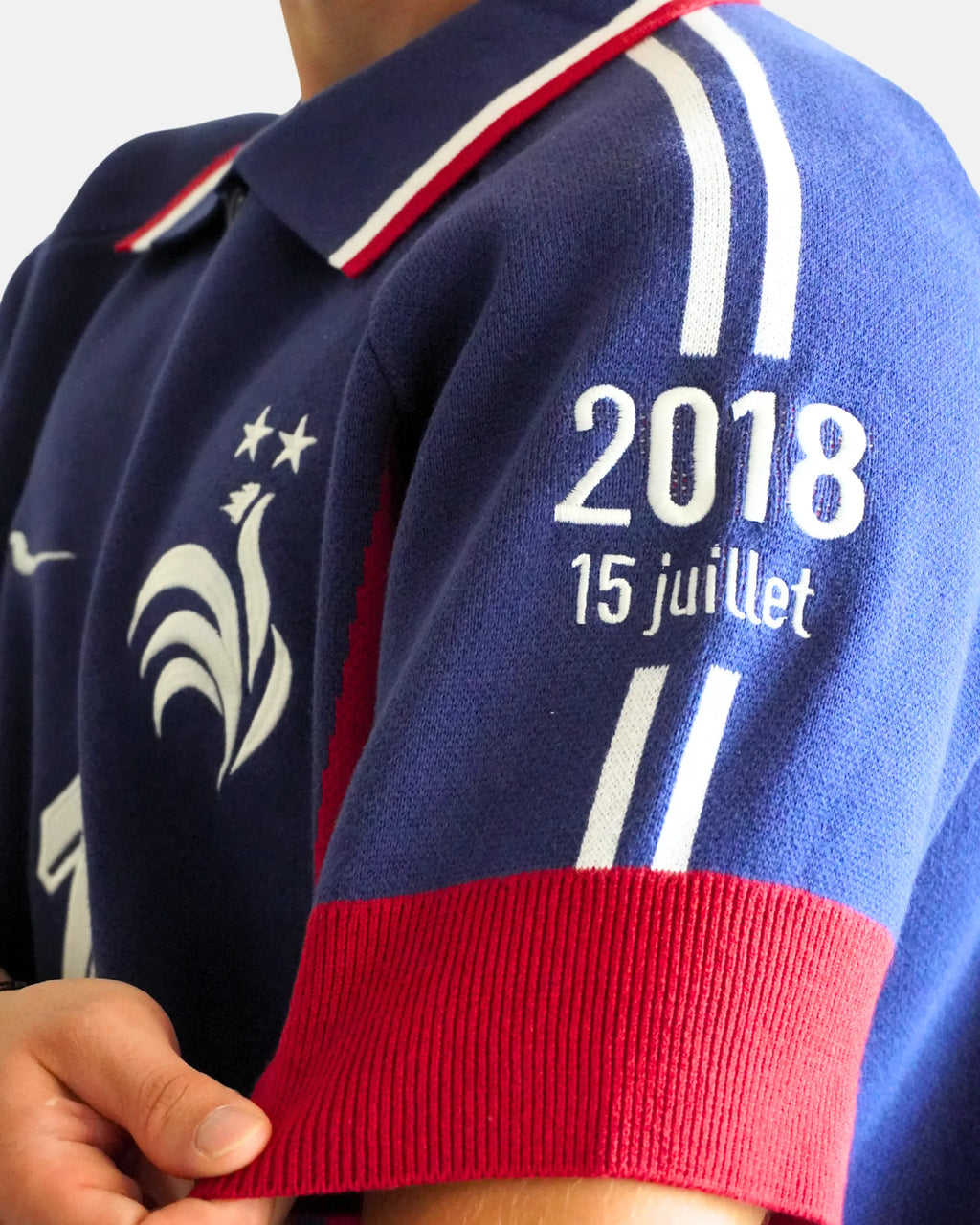KNIT JERSEY FRANCE 100% COTON - WORLD CUP HERITAGE