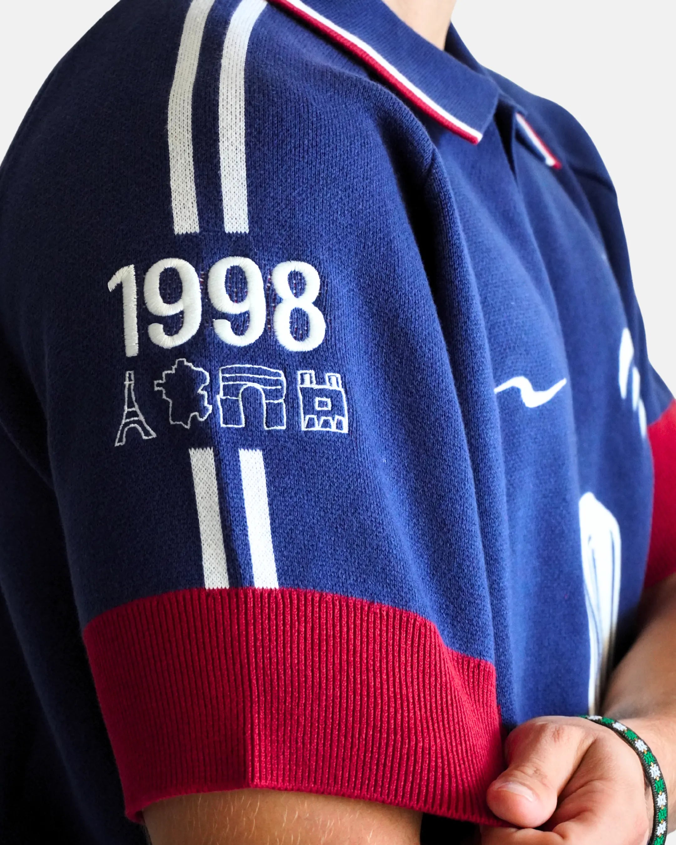 KNIT JERSEY FRANCE 100% COTON - WORLD CUP HERITAGE