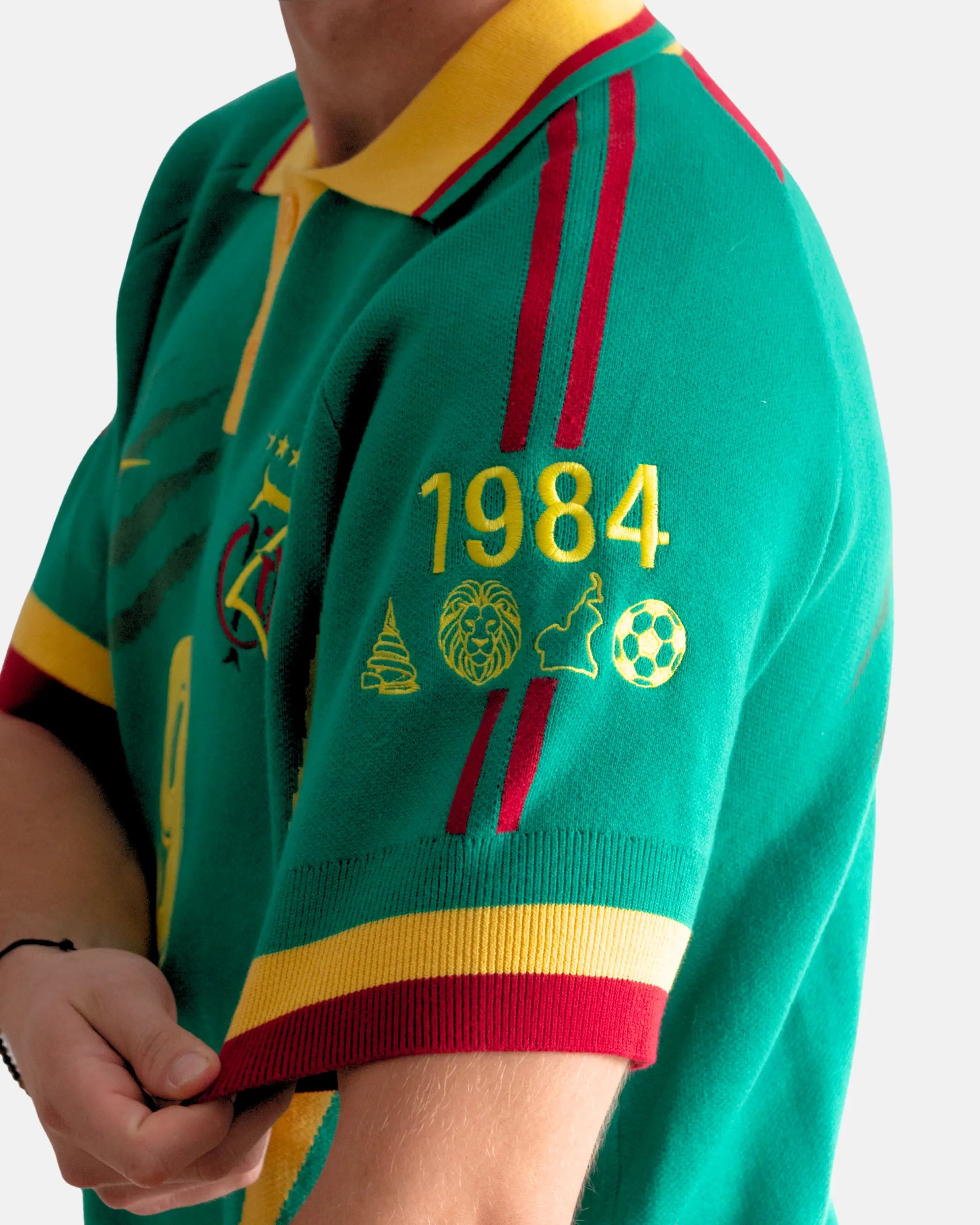 KNIT JERSEY CAMEROUN 100% COTON - WORLD CUP HERITAGE