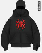 VESTE À CAGOULE BLACK SPIDEY