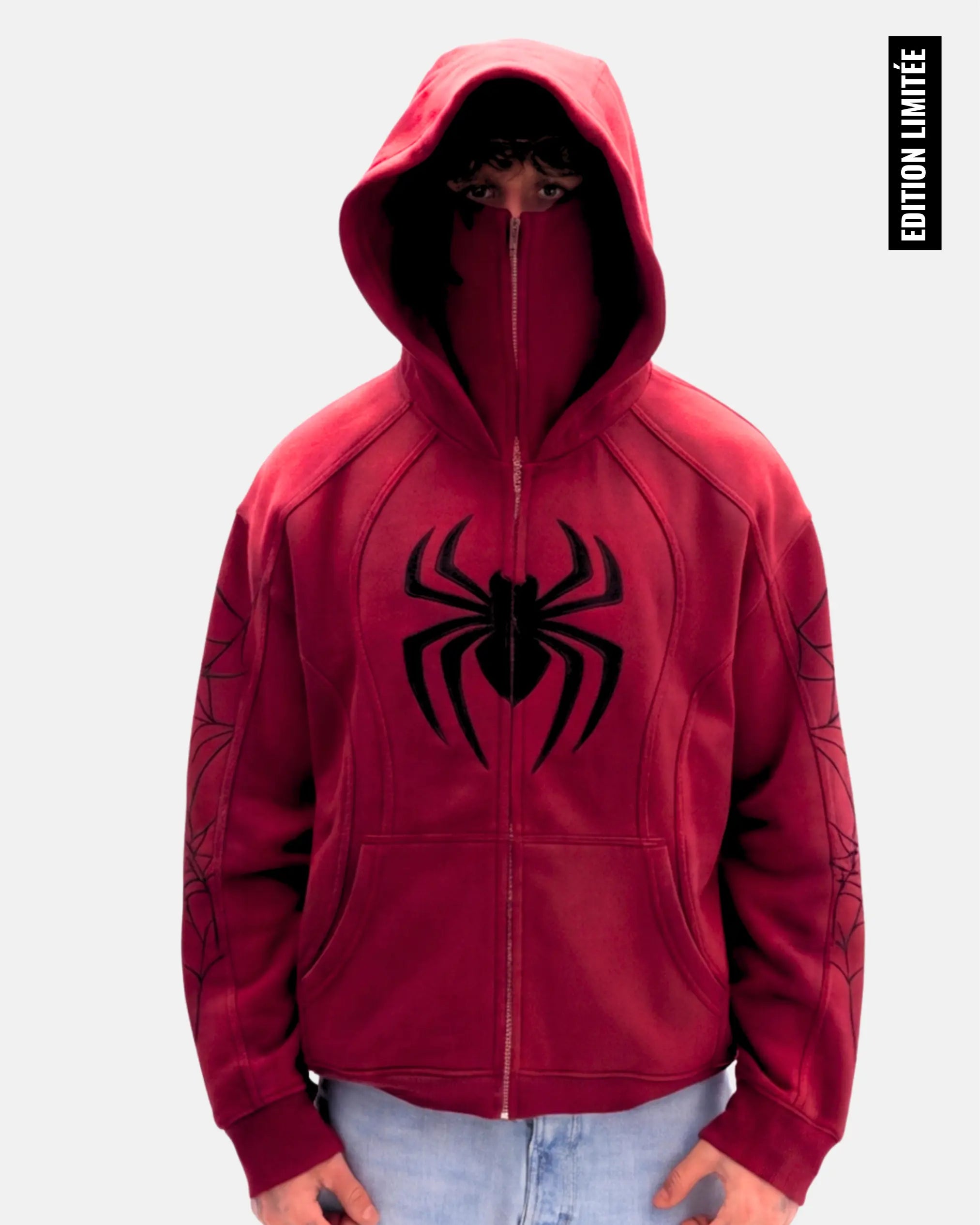 V2 LIMITÉE - VESTE TECH À CAGOULE SPIDEY | OVERSIZED